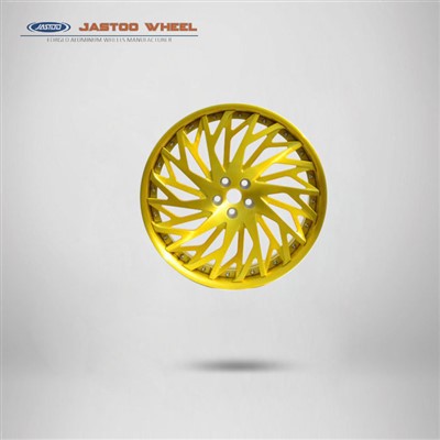 Op maat gesmede 22 inch geborstelde 2-delige wielen