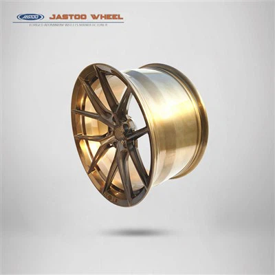 Gesmede lichtmetalen aluminium velgen voor auto 21 inch bronskleur